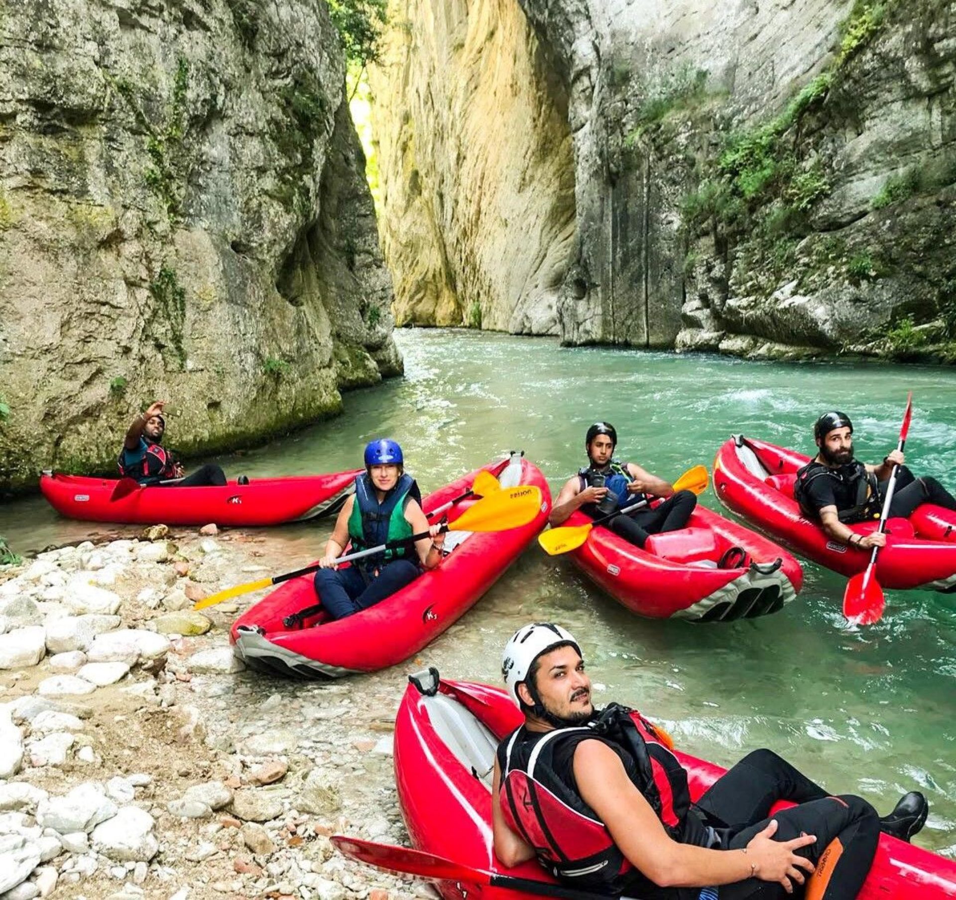 Canoeing and kayaking Corno River