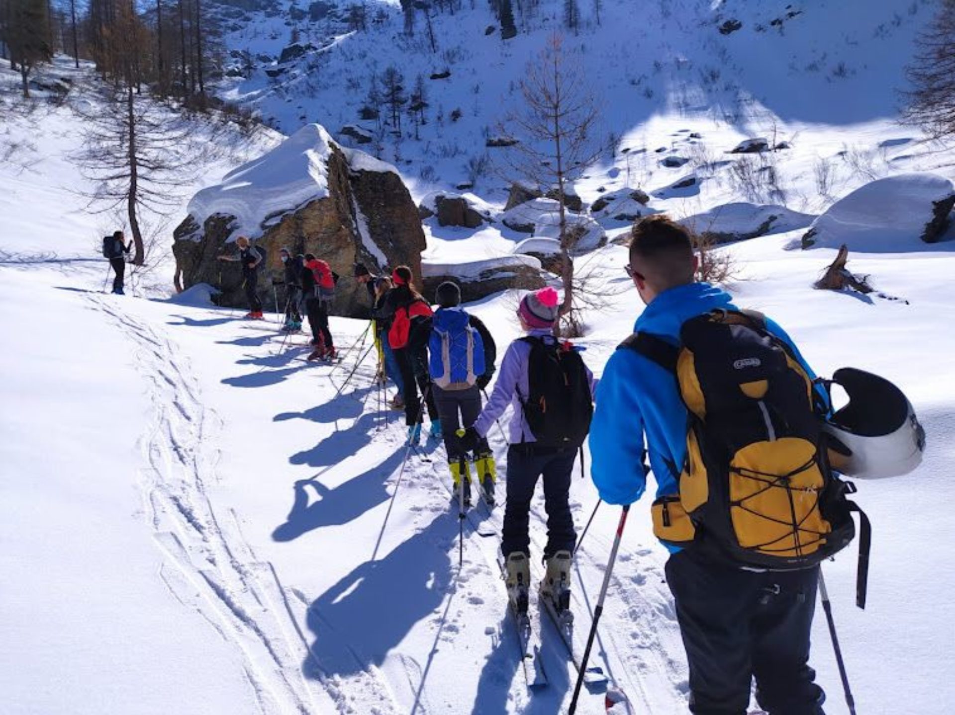 Ski touring Prali