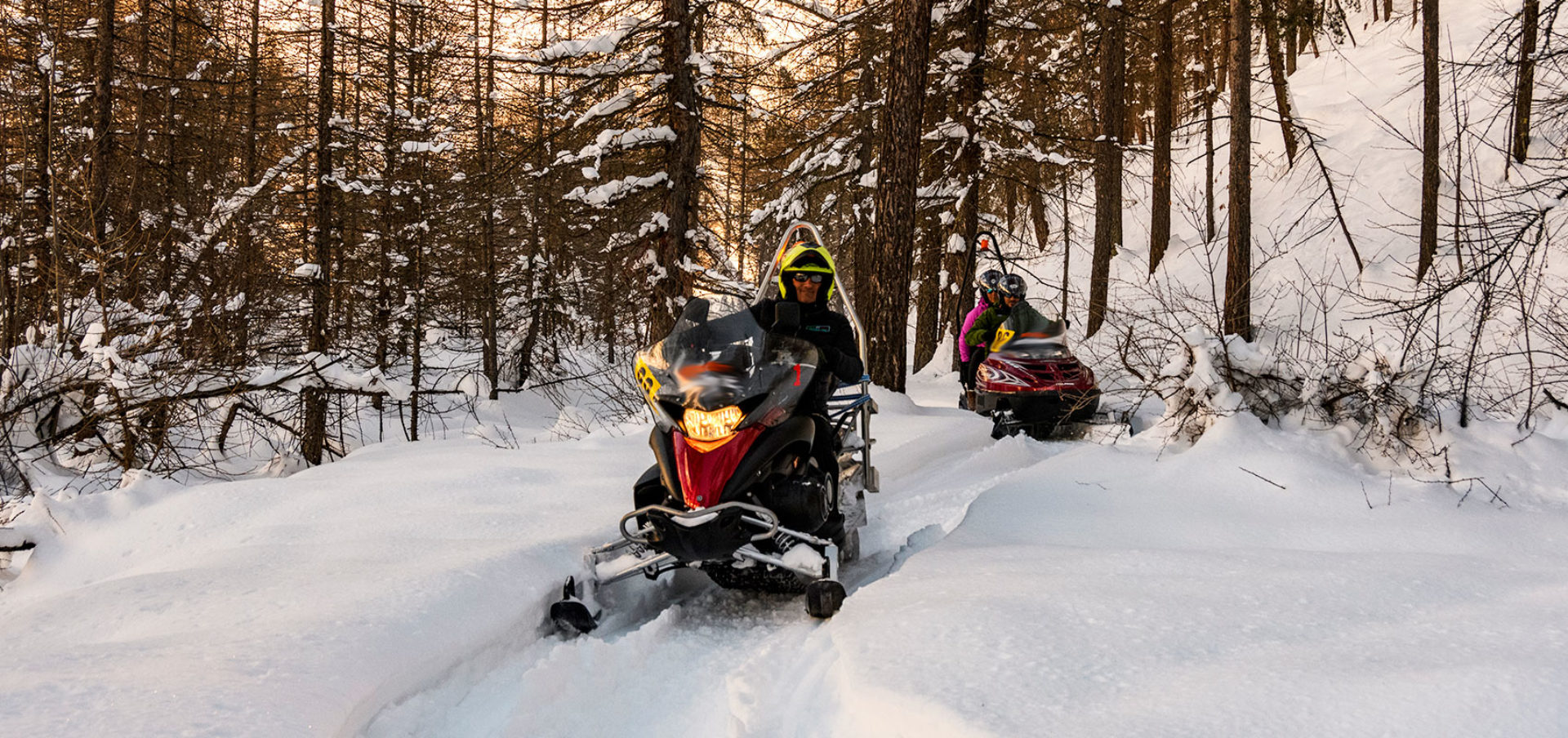 Snowmobiling Claviere