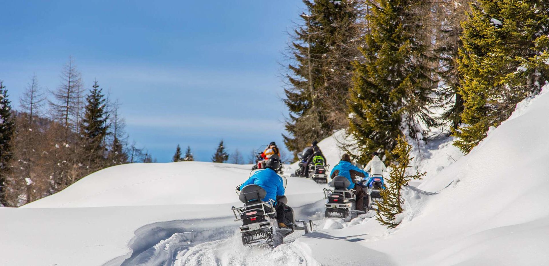 Snowmobiling Dolomites
