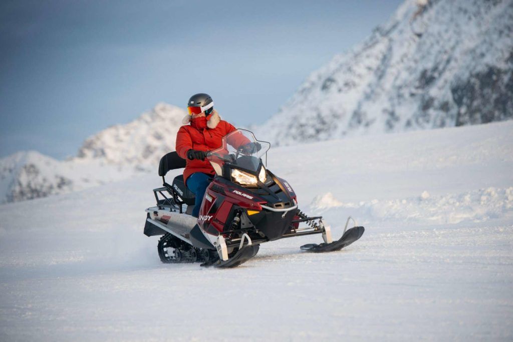 escursione in motoslitta al Passo del Tonale