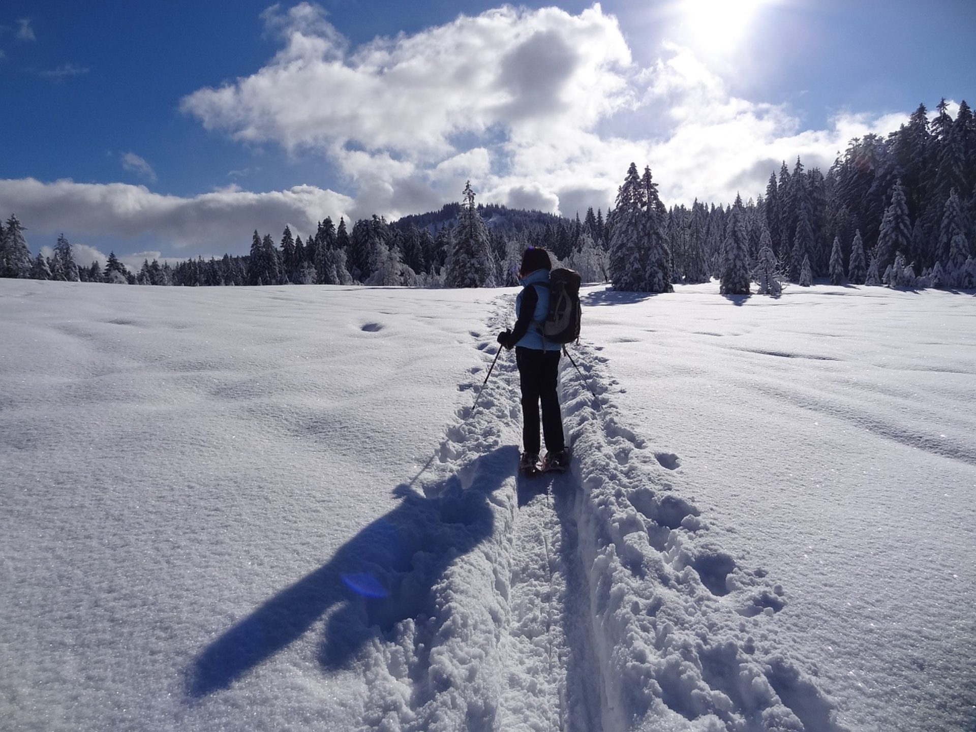 Snowshoeing Morgex