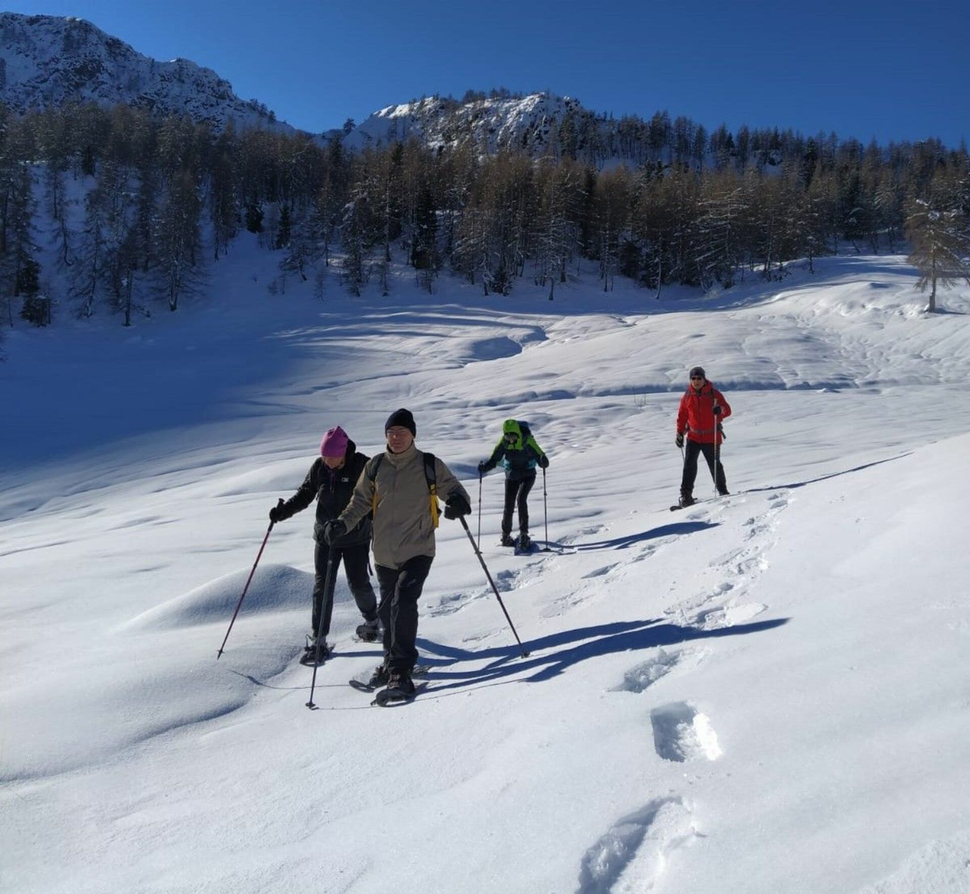 Snowshoeing Montecampione