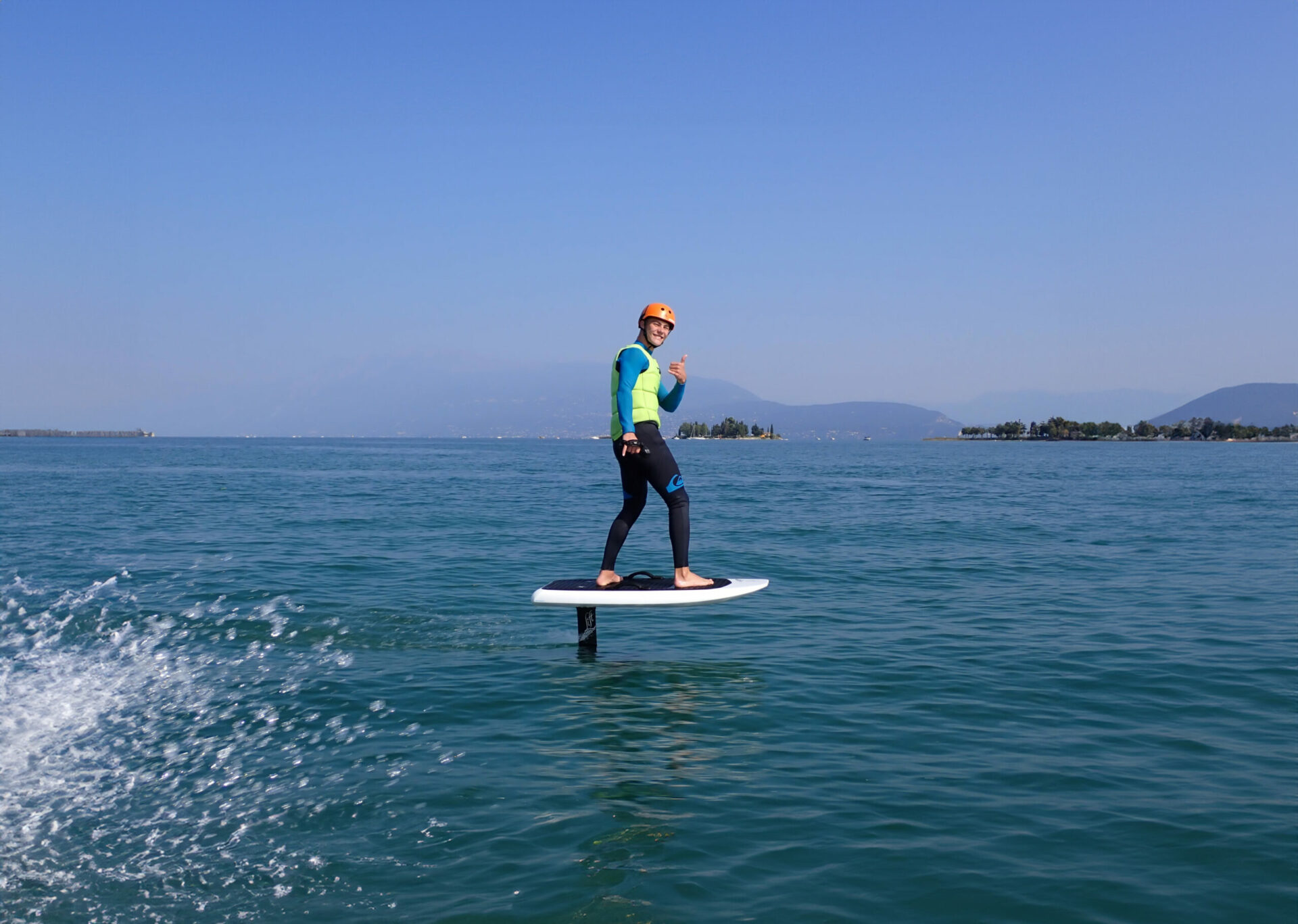 Surfing Lake Garda