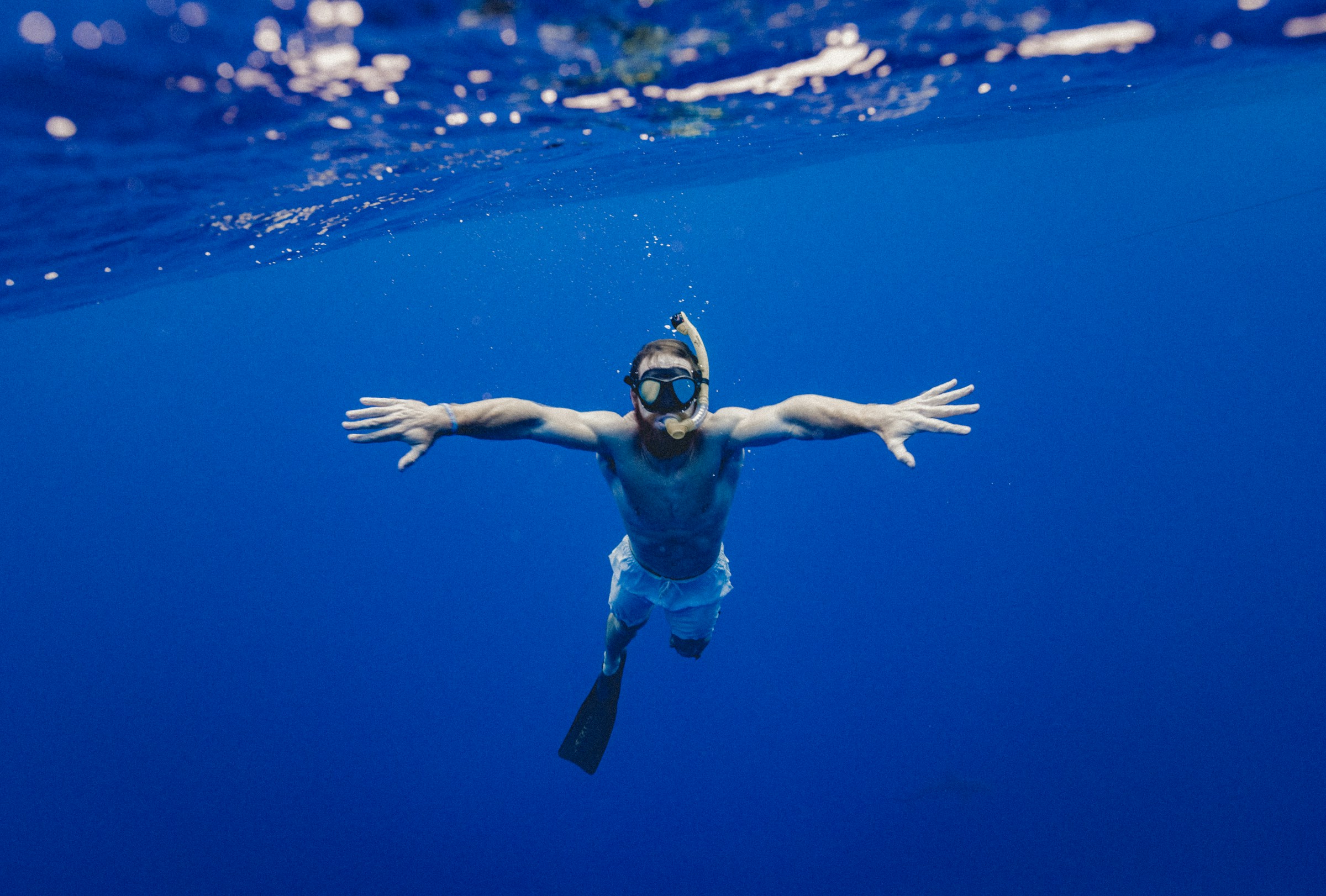 Set Da Snorkeling Per Adulti Con Maschera Panoramica 180° In Vetro Temperato - Antiappannamento E Boccaglio A Secco