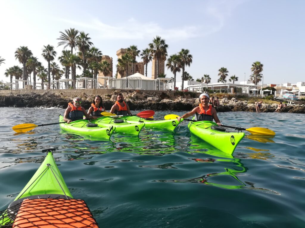 escursione in kayak a Gallipoli