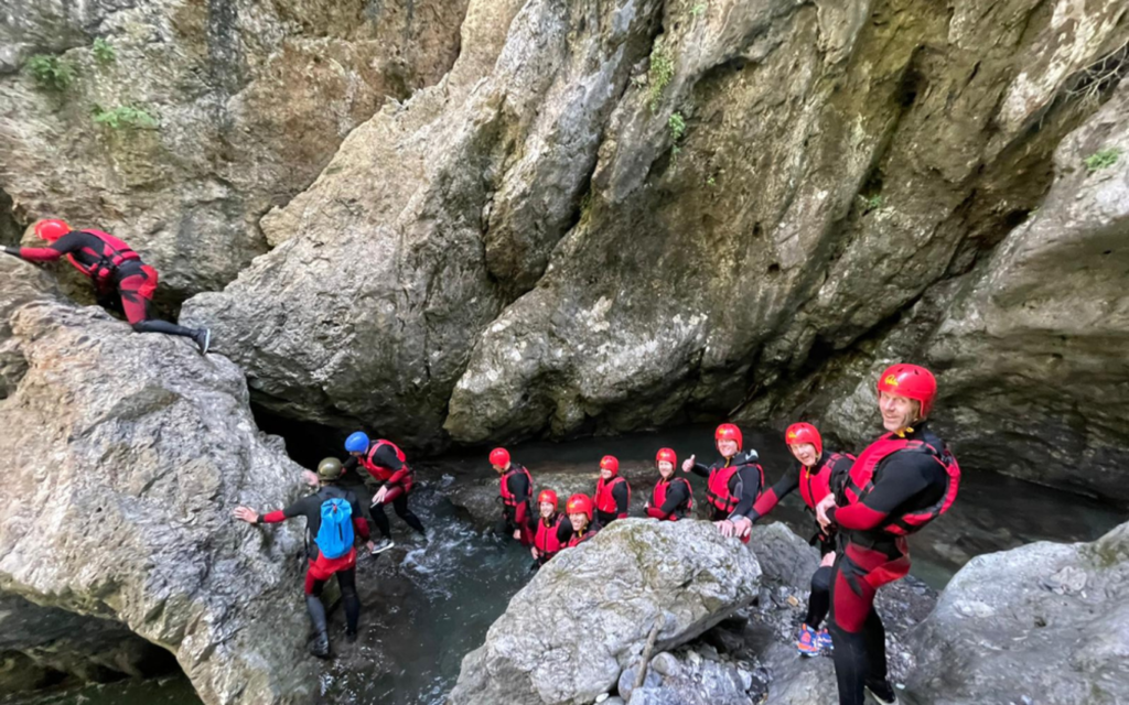 River trekking in Val Brembana