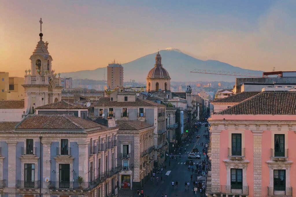 veduta di Catania dall'alto