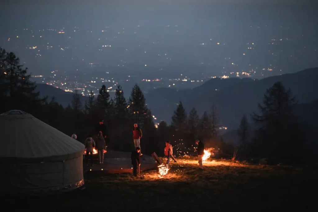 notte in rifugio con cena in Val Chisone