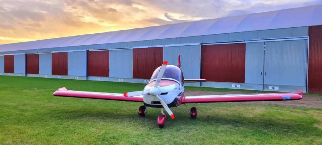 ultraleggero pronto al decollo