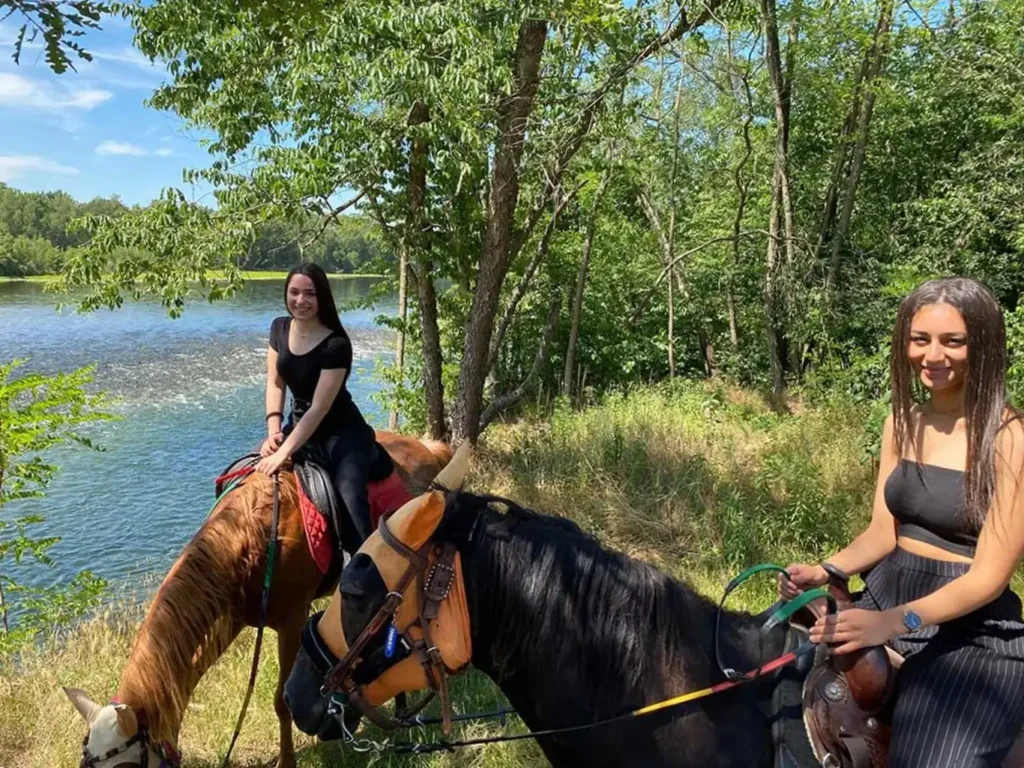 a cavallo nel Parco del Ticino