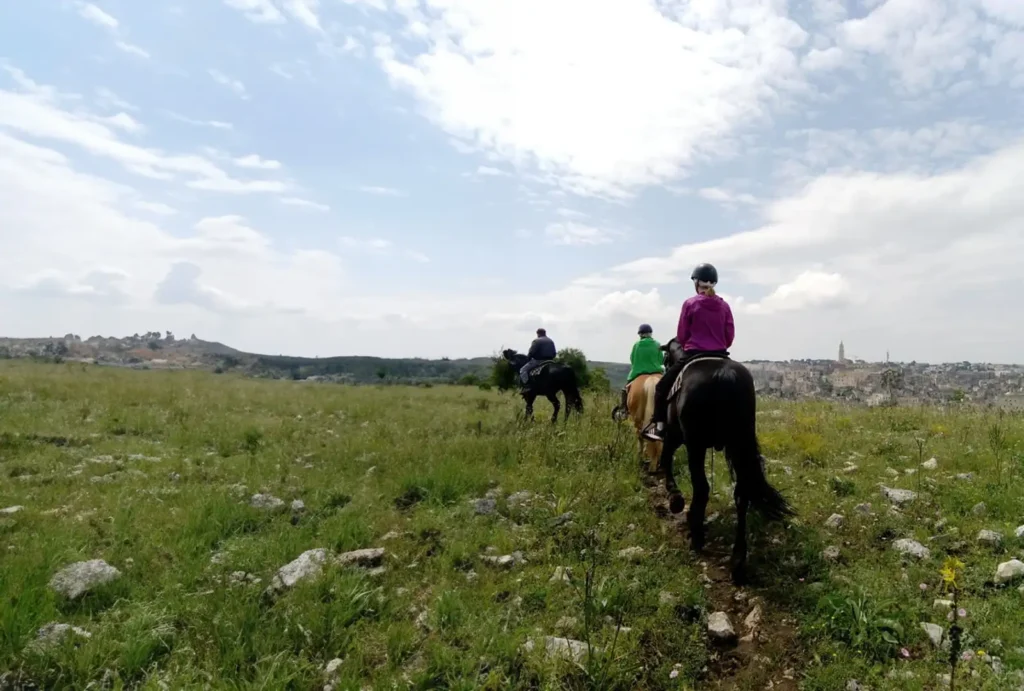 passeggiata a cavallo a Matera